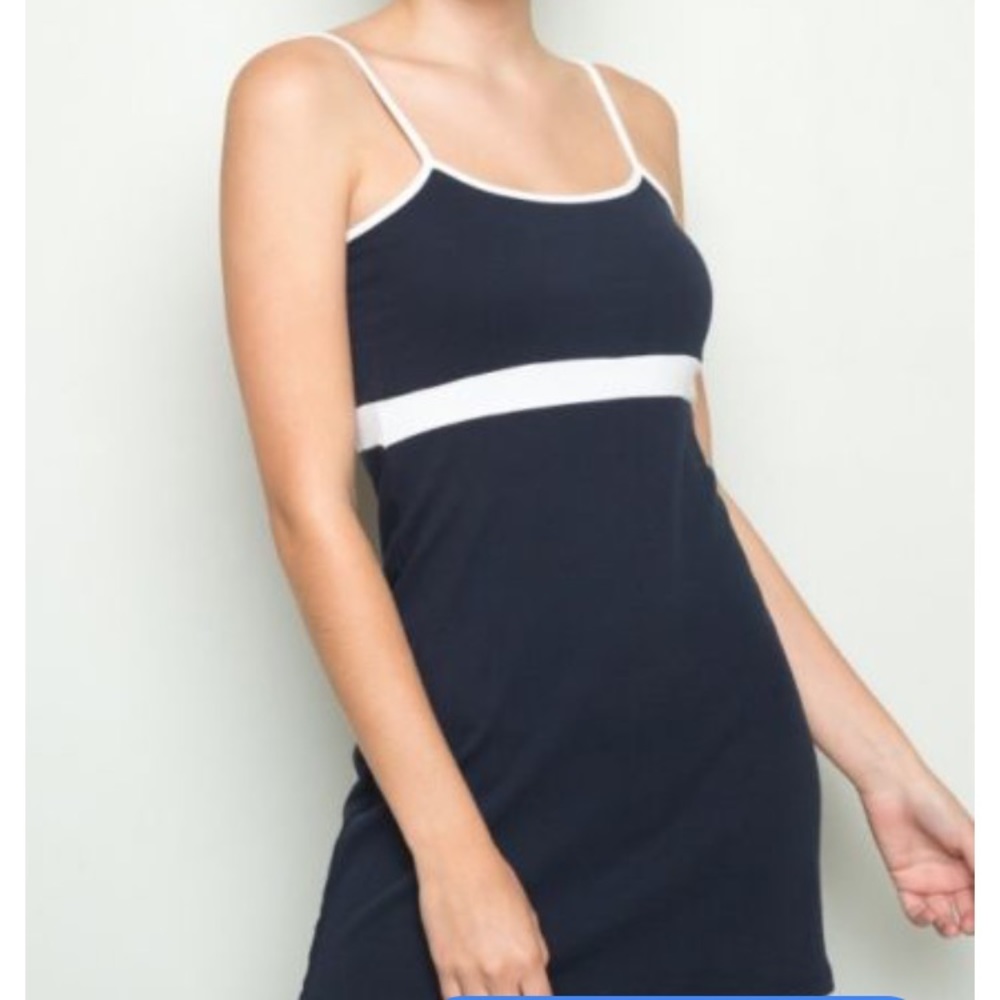 Brandy Melville blue and white tennis dress